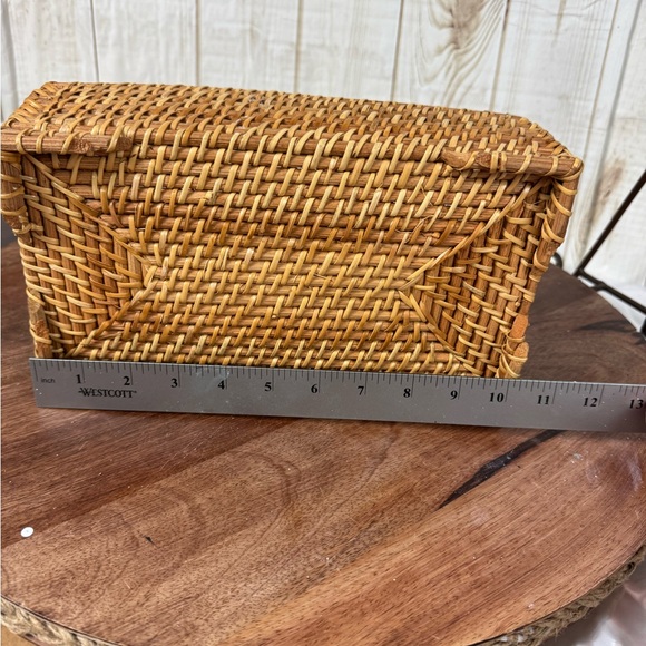 Woven Rattan Tissue Box Cover - Picture 9 of 11